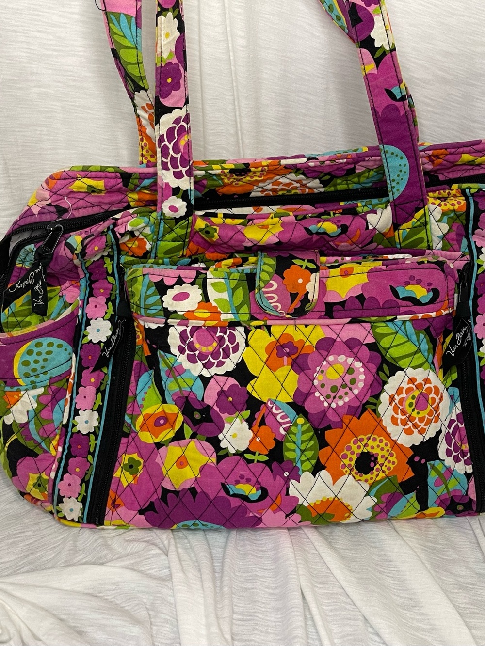 Vera Bradley Va Va Bloom Diaper Bag Tote